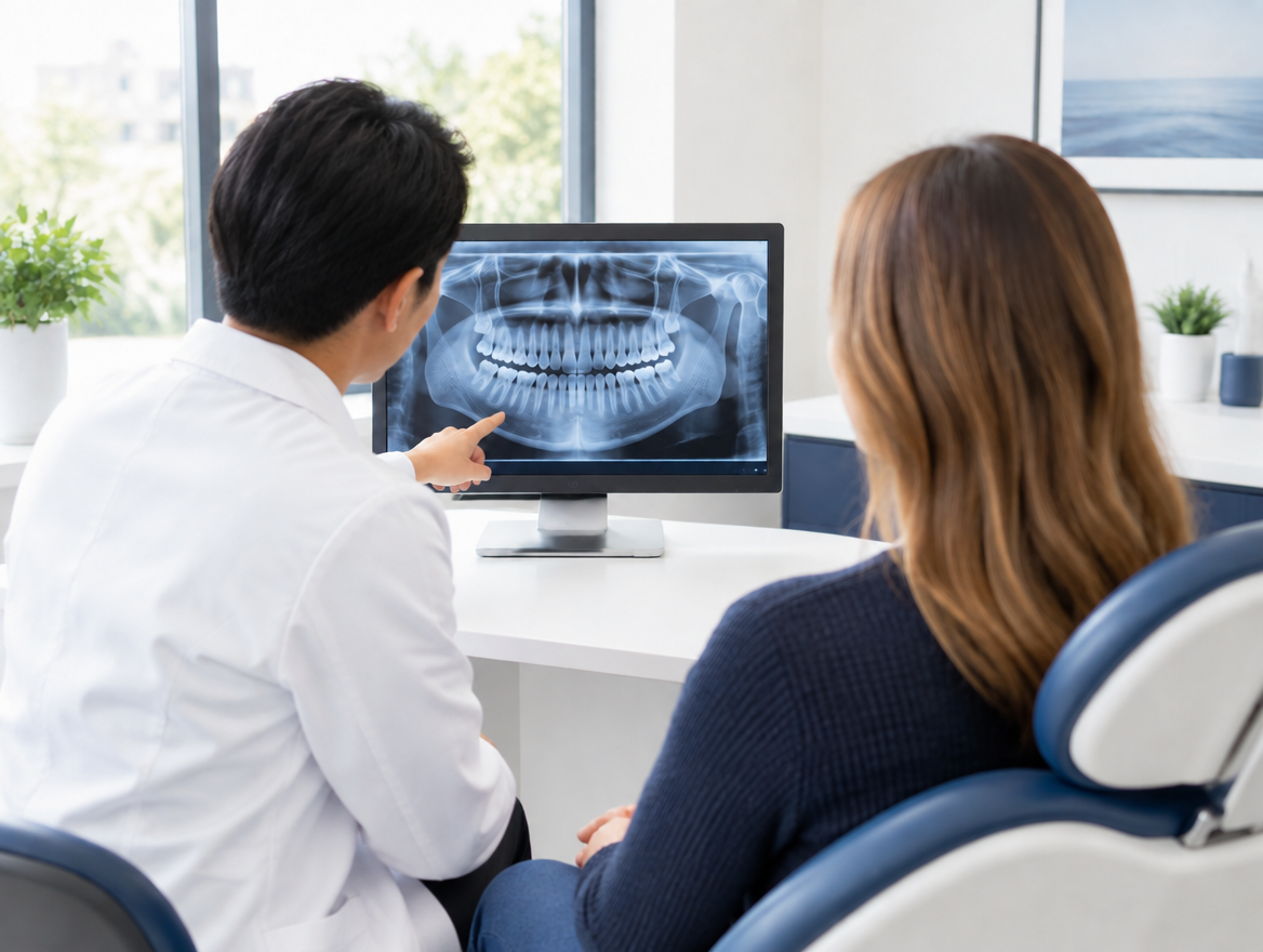 광진구 연세원드림치과 교정 상담 X-ray 확인 AI이미지