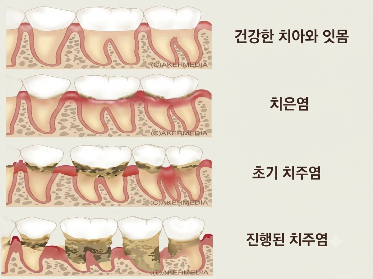 광진구 연세원드림치과 건강한-잇몸-치은염-치주염 AI이미지